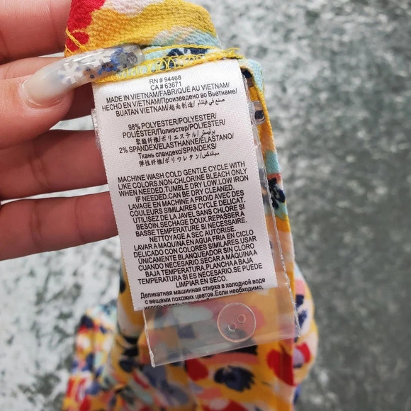 BCBGeneration Floral Cropped Babydoll Cami - Picture 6 of 6